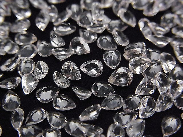 Hochwertiger Morganit AAA loser Stein tropfenförmig facettiert 4x3mm 5 Stück