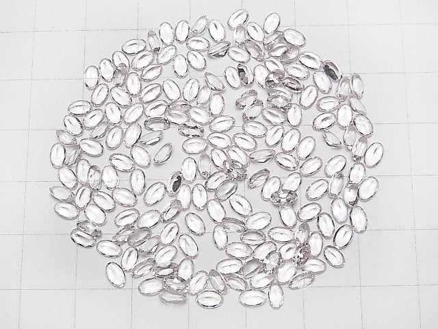 Hochwertiger Morganit AAA loser Stein oval facettiert 5x3mm 2 Stück