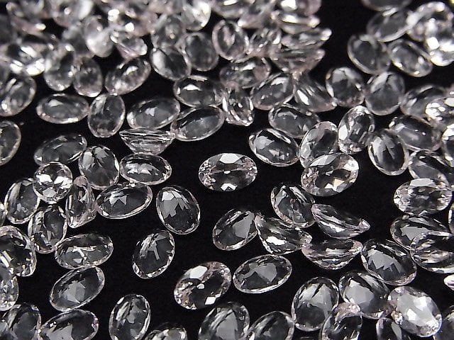 Hochwertiger Morganit AAA loser Stein oval facettiert 6x4mm 1 Stück