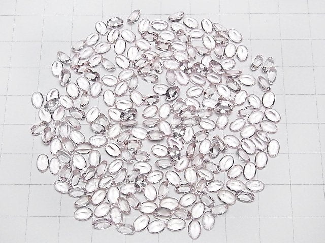 Hochwertiger Morganit AAA loser Stein oval facettiert 6x4mm 1 Stück