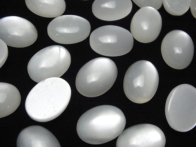 Weißer Mondstein AAA oval Cabochon 20x15mm 1 Stück