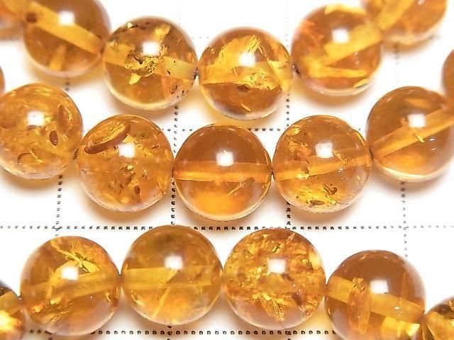 波羅的海琥珀圓珠8.5毫米淺棕色手鍊
