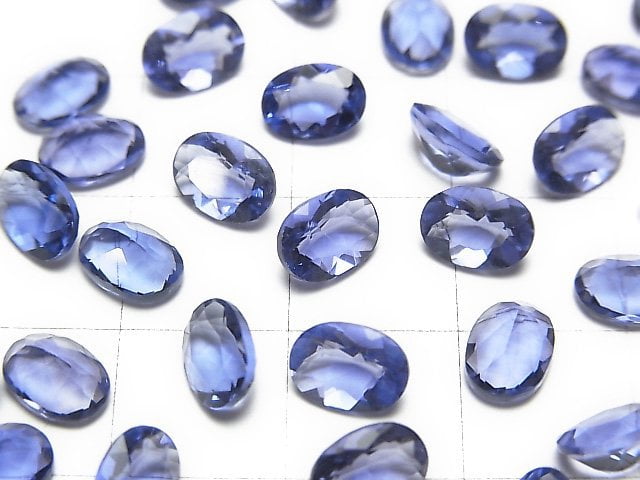 Hochwertiger Farbwechsel-Fluorit AAA Lose Stein Oval Facettiert 7x5x4mm 2Stk.