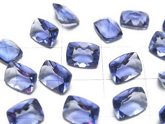 高品質變色螢石 AAA 刻面長方形裸石 8x6x4mm 1顆