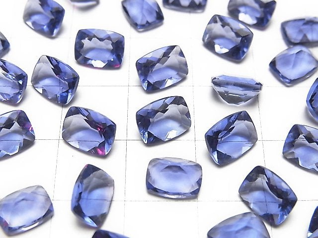 Hochwertiger Farbwechsel-Fluorit AAA Lose Stein Rechteckig Facettiert 8x6x4mm 1Stk.