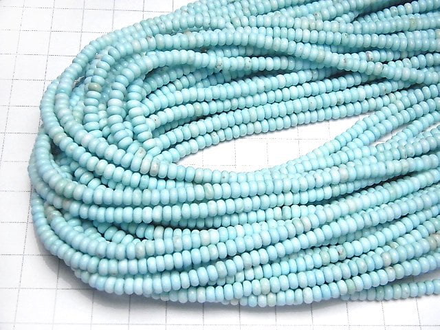 Magnesit Türkis Rondelle 4x4x2mm 1Strang Perlen (ca. 15Zoll / 38cm)