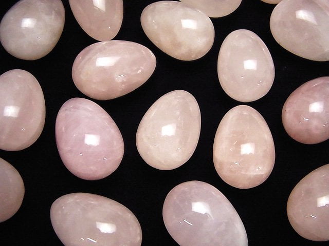 Rosenquarz AA++ Nugget (ungebohrt) 30x20 mm 3 Stück