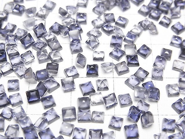 Hochwertiger Iolith AAA- Zuckerhut-Schliff 3x3mm 20 Stück