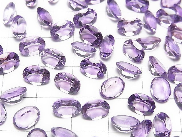 Hochwertiger Amethyst AAA Lose Stein Oval Facettiert 8x6mm 5Stk