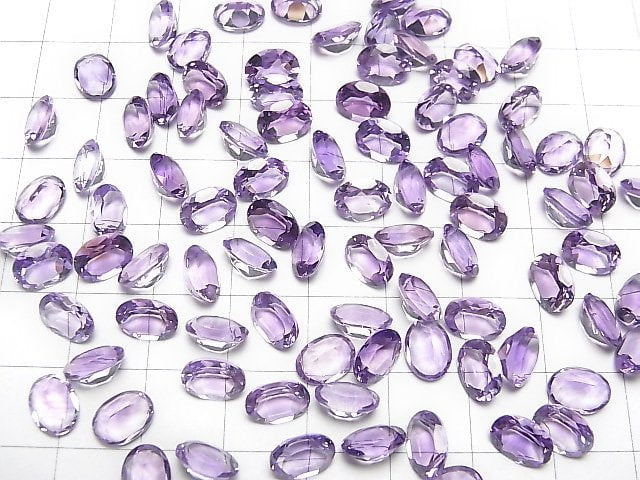 Hochwertiger Amethyst AAA Lose Stein Oval Facettiert 8x6mm 5Stk