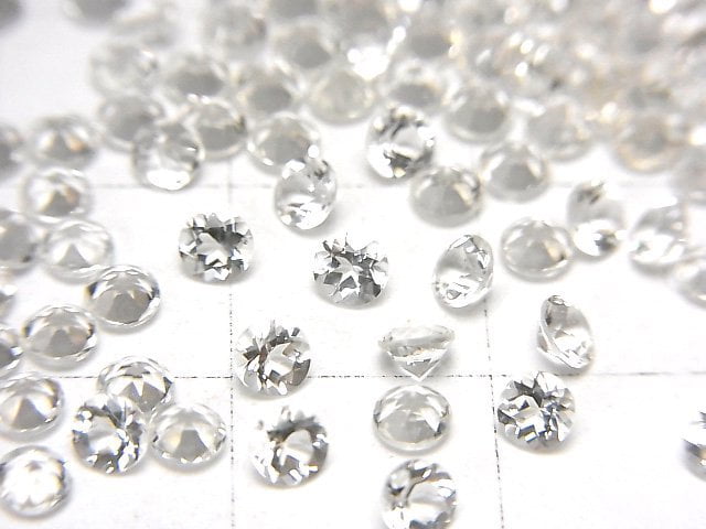 高品質柱石裸石 圓刻面 3x3mm 5顆