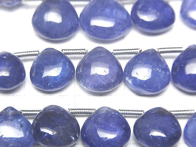 頂級坦桑石 AAA 栗色(光滑)半串或1串珠子(約7英寸/18公分)