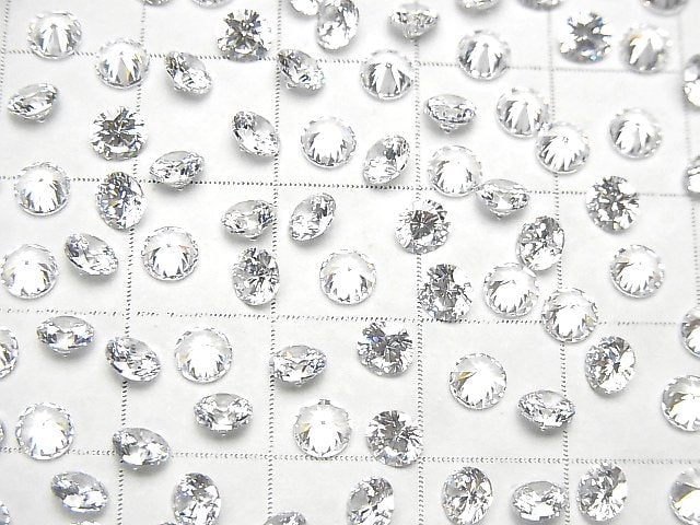 Cubic Zirconia AAA Lose Stein Rund Facettiert 4x4mm 20Stück