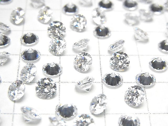 立方氧化鋯 AAA 裸石 圓形切面 5x5公釐 20顆