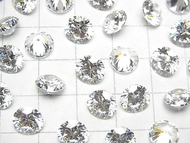 Cubic Zirconia AAAA Lose Stein Rund Facettiert 8x8mm 5Stück