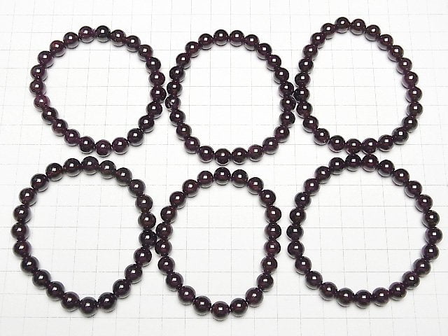 Sterngranat AAA rund 8mm Armband