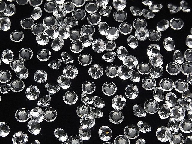 Hochwertiger Hyalit-Opal AAA lose Stein rund facettiert 5x5mm 2 Stück