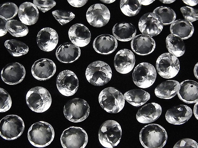 高品質玻璃蛋白石 AAA 裸石 圓刻面 8x8mm 1顆