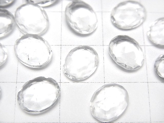 高品質玻璃蛋白石 AAA 級 - 橢圓形玫瑰式切割 10x8mm 1顆