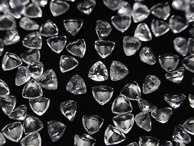 High Quality Hyalite Opal AAA Loose stone Triangle Faceted 4x4mm 5pcs