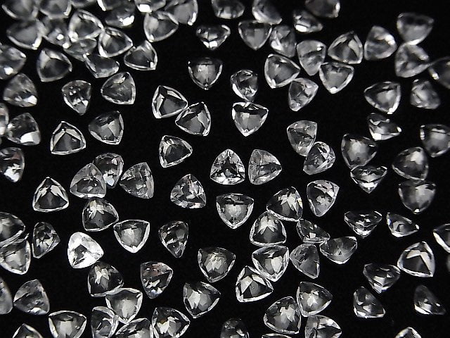 High Quality Hyalite Opal AAA Loose stone Triangle Faceted 4x4mm 5pcs