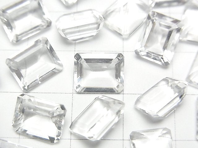 高品質玻璃歐泊 AAA 裸石 矩形刻面 10x8mm 1顆