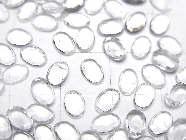 高品質冰種蛋白石 AAA 橢圓玫瑰式切割 6x4mm 2顆