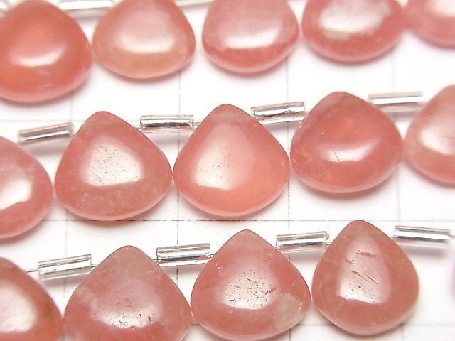 阿根廷紅紋石 AAA- 栗子色 (光滑) 半串或 1 串珠子 (18 顆)