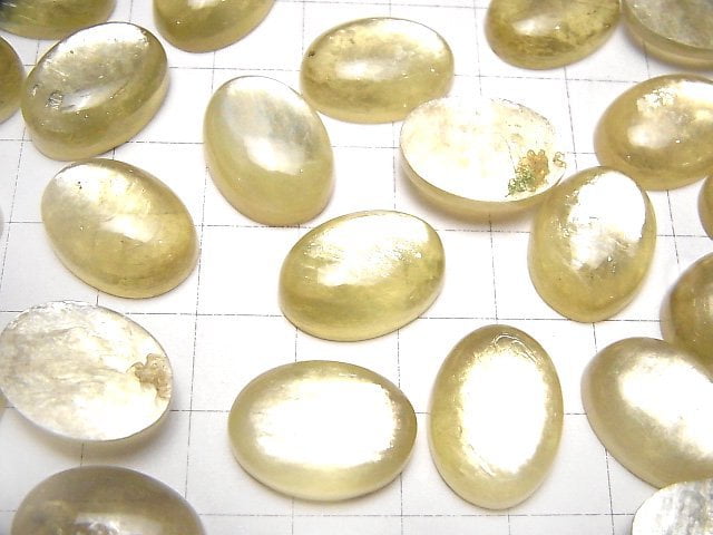 Goldene Mica AA++ Oval Cabochon 18x13mm 1Stück