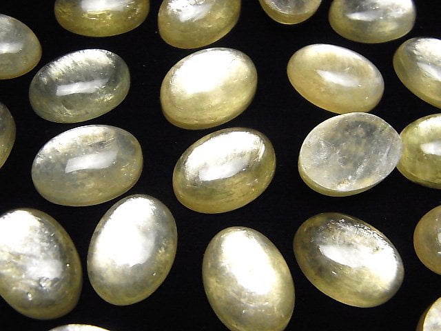 Goldene Mica AA++ Oval Cabochon 18x13mm 1Stück