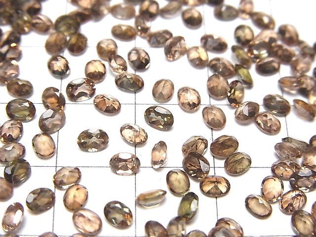 Hochwertiger Andalusit AAA lose Stein oval facettiert 4x3mm 5 Stück