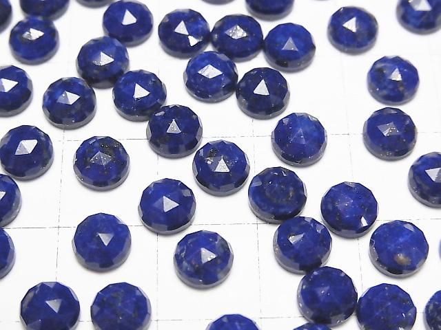 青金石 AAA- 圓形玫瑰切割 6x6mm 5顆