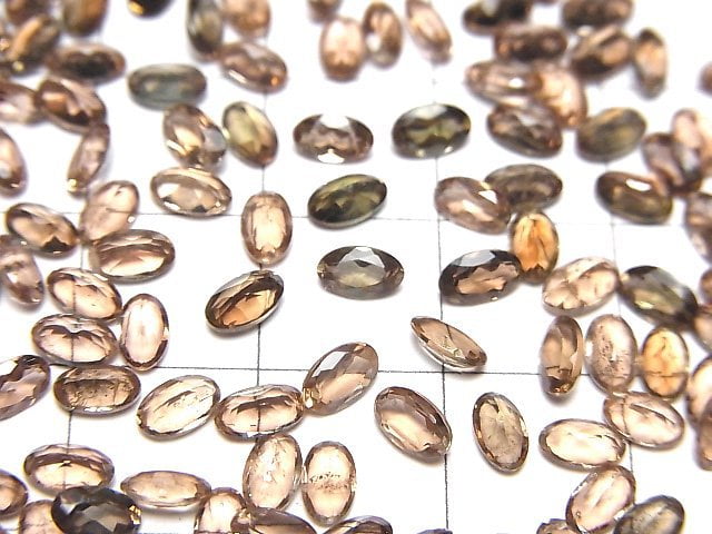 Hochwertiger Andalusit AAA lose Stein oval facettiert 5x3mm 5 Stück
