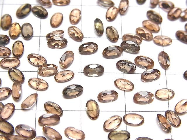 Hochwertiger Andalusit AAA lose Stein oval facettiert 5x3mm 5 Stück