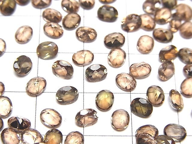 Hochwertiger Andalusit AAA lose Stein oval facettiert 5x4mm 5 Stück