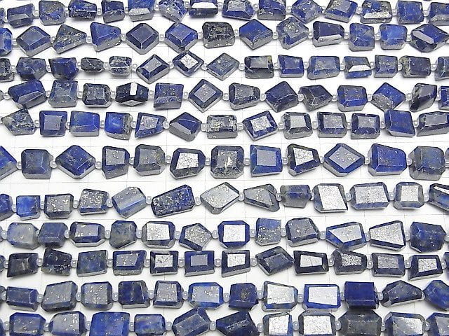 Lapislazuli AA+ facettierte Nugget 1Strang Perlen (ca. 13 Zoll/33 cm)