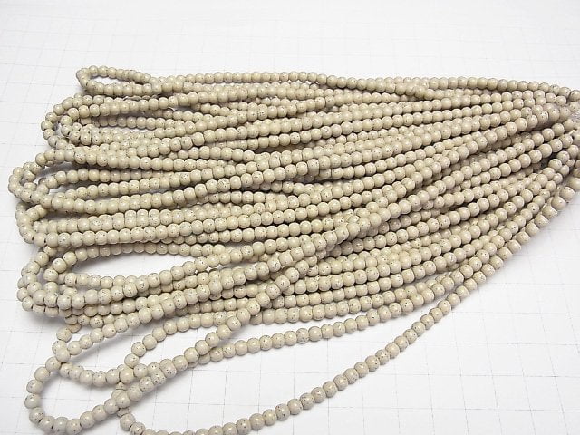 Taiwan Hokutolit Runde 4mm halb oder 1Strang Perlen (ca. 15 Zoll/38 cm)
