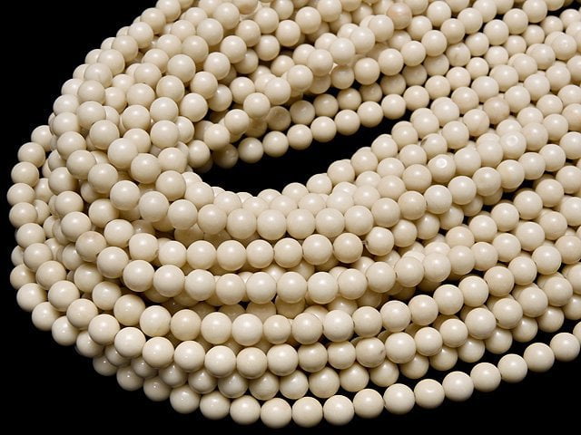 Riverstone Round 6.5mm 1strand beads (aprx.15inch/36cm)