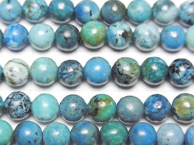 Blue Opal AA+ Round 6mm half or 1strand beads (aprx.15inch/36cm)