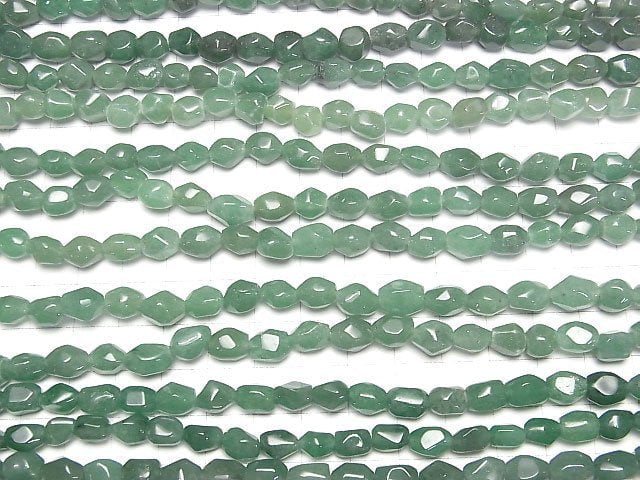 Grüner Aventurin Facettierte Nugget 1 Strang Perlen (ca. 15 Zoll/37 cm)
