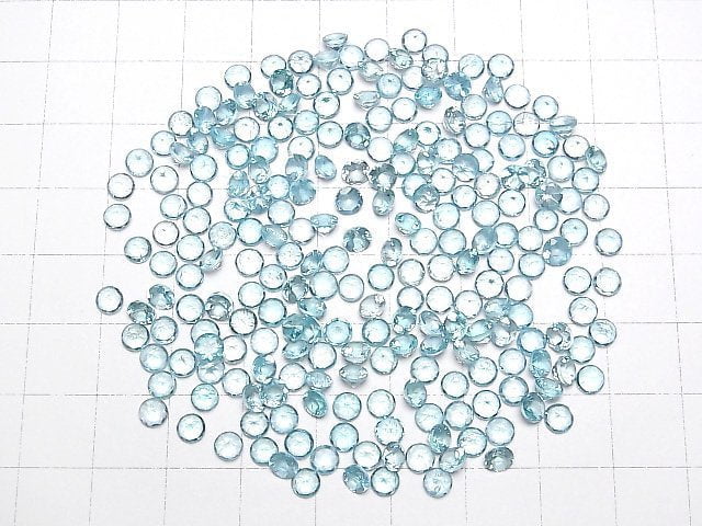 Hochwertiger Apatit AAA Lose Stein Rund Facettiert 4x4mm 5 Stück