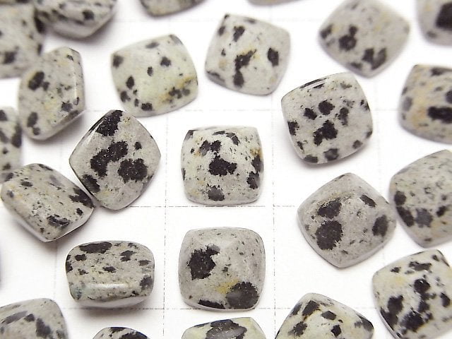 達爾馬提亞碧玉方糖形切割 8x8mm 2顆