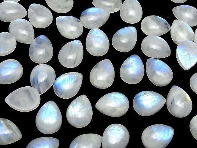 彩虹月光石 AA++ 梨形素面切割 20x15mm 2顆