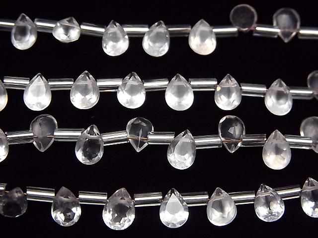 Perles de Quartz Rose de Haute Qualité AAA, facettées, forme poire 7x5mm, 1 fil (18 pièces)