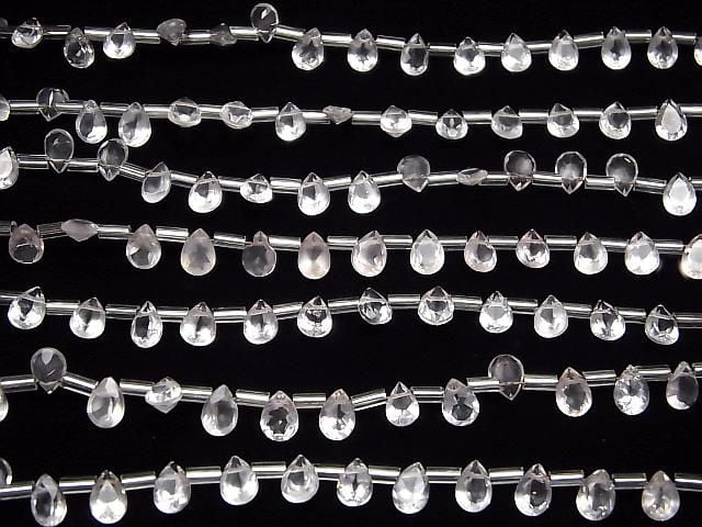 Perles de Quartz Rose de Haute Qualité AAA, facettées, forme poire 7x5mm, 1 fil (18 pièces)