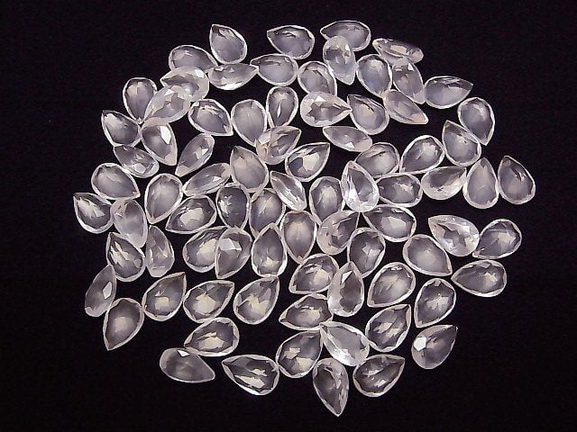 Hochwertiger Rosenquarz AAA Lose Stein Birnenform Facettiert 12x8mm 2 Stück