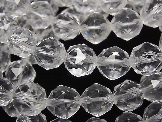 水晶 AAA 級刻面圓珠 10 毫米 1 串(手鍊)高品質!