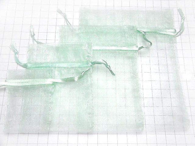 束口紗袋(歐根紗)【薄荷綠】5入