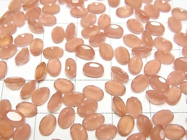Peruanischer Rhodochrosit AAA Lose Stein Oval Facettiert 6x4mm 3Stück
