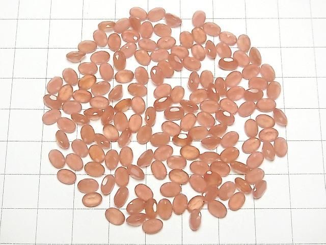 Peruanischer Rhodochrosit AAA Lose Stein Oval Facettiert 6x4mm 3Stück